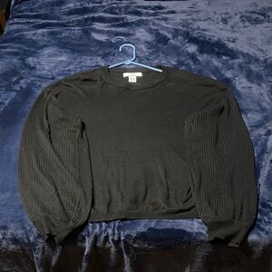 Magaschoni Women’s Black Crewneck Sweater